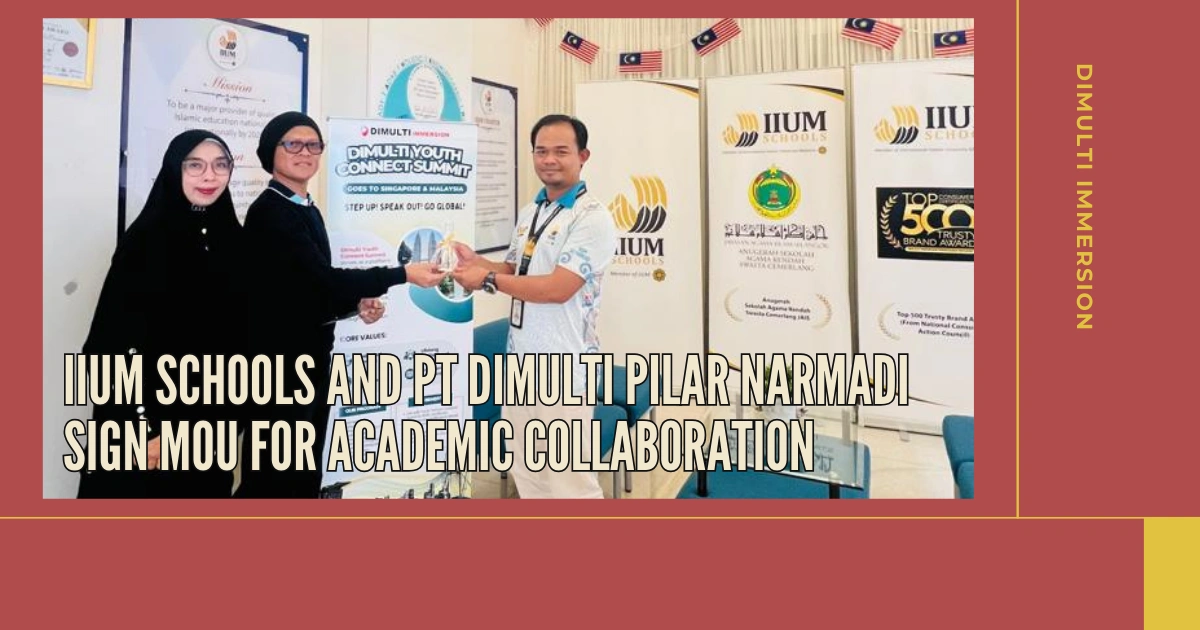 the photo shows three people standing, from the right there's a man wearing white t-shirt, then a man wearing black t-shirt and a beanie, then at last a woman wearing all black islamic dress. it was a picture between IIUM Schools and PT Dimulti Pilar Narmadi representatives